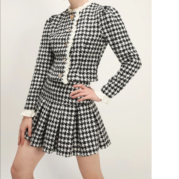 Storets Houndstooth Cropped Jacket - Picture 2 of 4
